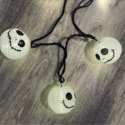 Disney Holiday | Disney Jack Skellington Set Of 4 String Lights Nightmare Before Christmas - New | Color: Black/White | Size: Os
