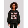 Kapuzenpullover F4NT4STIC "Hippie Santa Weihnachten Tree Cocoa", Damen, Gr. M, schwarz, Obermaterial: 100% Baumwolle, casual, oversize, Langarm, Pullover Hoodie Sweatshirt, Premium Qualität, Christmas Collection
