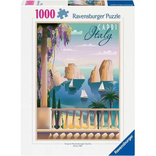 Puzzle RAVENSBURGER ""Postkarte aus Capri"" Puzzles bunt Kinder Made in Germany; FSC - schützt Wald weltweit