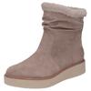 Winterboots RIEKER, Damen, Gr. 36, beige, Veloursleder, casual, Schuhe, Stiefelette, slouchy Schaft, mit Innenreißverschluss
