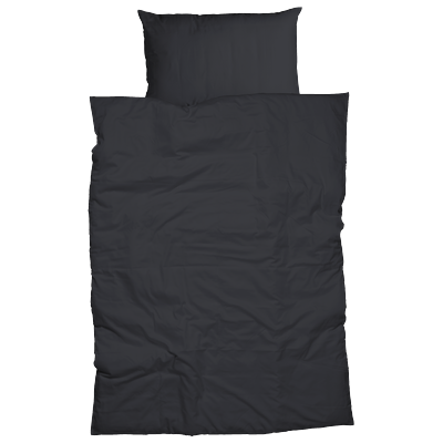 Bettwäsche CASATEX "Uni", grau (schiefer), B/L: 200cm x 200cm, 2 St., Satin, B/L: 80cm x 80cm & 80cm x 80cm, Satin, Obermaterial: 100% Baumwolle, Bettwäsche, Uni Design, Reißverschluss, tolle Farben Image