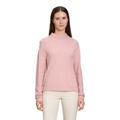 Strickpullover BETTY BARCLAY "Betty Barclay Basic-Strickpullover mit Rippenstruktur", Damen, Gr. 46, rosa (pale mauve melange), Strick, Obermaterial: 50% Viskose, 27% Polyamid, 23% Polyester., casual, gerade normal, Langarm, Pullover, Kragen