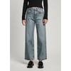 Gerade Jeans PEPE JEANS "STRAIGHT JEANS UHW", Damen, Gr. 31, Länge 32, grau (grau wiser wash), Denim/Jeans, Obermaterial: 99% Baumwolle, 1% Elasthan, casual, straight fit knöchellang, Jeans, mit hohem Bund