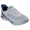 Slip-On Sneaker SKECHERS "ARCH FIT ORVAN-KINCADE", Herren, Gr. 40, grau (hellgrau), Textil, sportlich, Schuhe, Trainingsschuh, Schnürschuh, Schlupfschuh mit Memory Foam