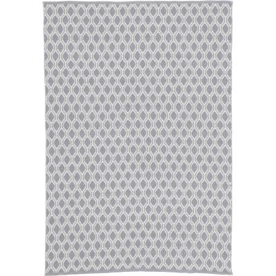 Teppich CARPETFINE "Frida 204", grau, B:120cm H:7mm L:170cm, Polyester, Teppiche, Wendeteppich, 100% recyceltem Material (PET), Flachgewebe, Sisal Optik Image