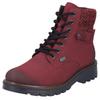 Winterstiefelette RIEKER, Damen, Gr. 41, rot (bordeaux used), Nubuklederimitat, Textil, sportlich, Schuhe, Winterboots mit wasserabweisender riekerTEX-Membran