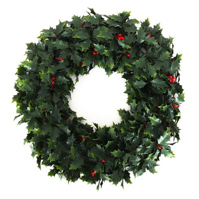 3rd Street Inn Extra Large Artificial English Holly Wreath