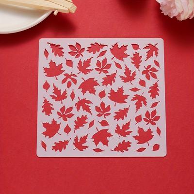 TEMU 1pc Creative Maple Leaf Pattern Template, Diy Graffiti Drawing Template Reusable Drawing Template Suitable For Wall, Patio, Wood, Sofa, T-shirt, , ,