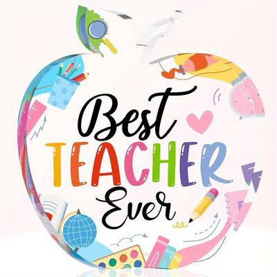 TEMU Teacher Appreciation Gift For Women Birthday Gift For Teacher Paperweight Keepsake Thank You Teacher Graduation Party Gift Teacher Office Classroom ()