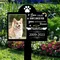 Piquet de jardin commémoratif personnalisé pour animaux de compagnie, panneau de jardin en