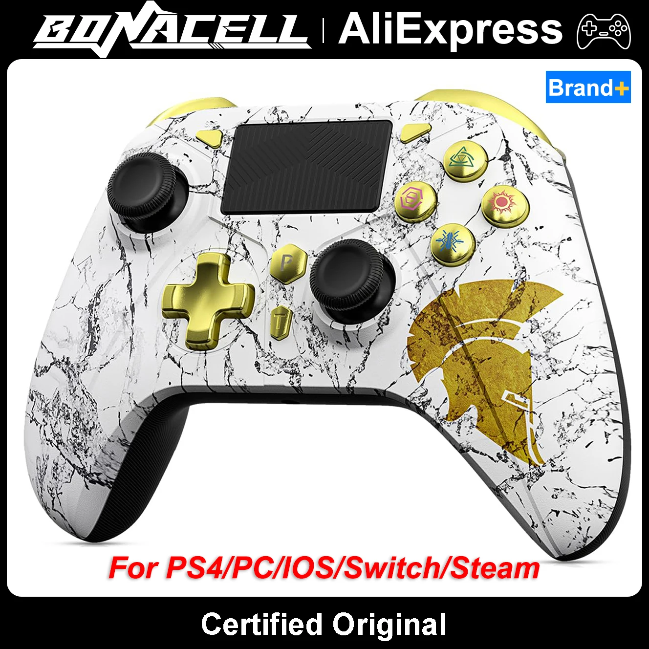 Contrôleur pour PS3/4/Switch/PC manette de jeu sans fil Bluetooth, avec effet Hall de Vibration Trubo FUNC, manette de commande de jeu vidéo
