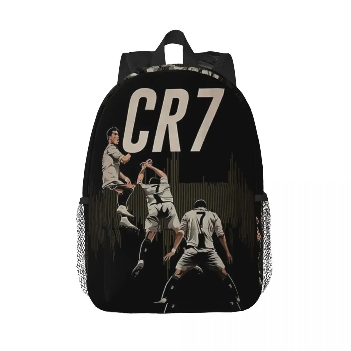 Sac à dos CR7 Cristiano Ronaldo pour enfants, cartable pour adolescent, sacs d'école de dessin animé, sac à dos de voyage, sac initié, grande capacité
