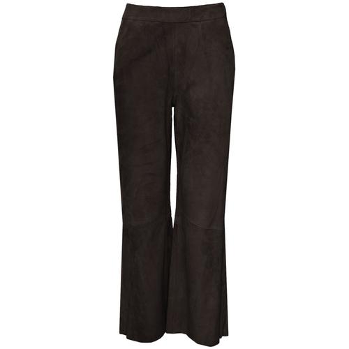 Maze Lederhose Damen grau, L