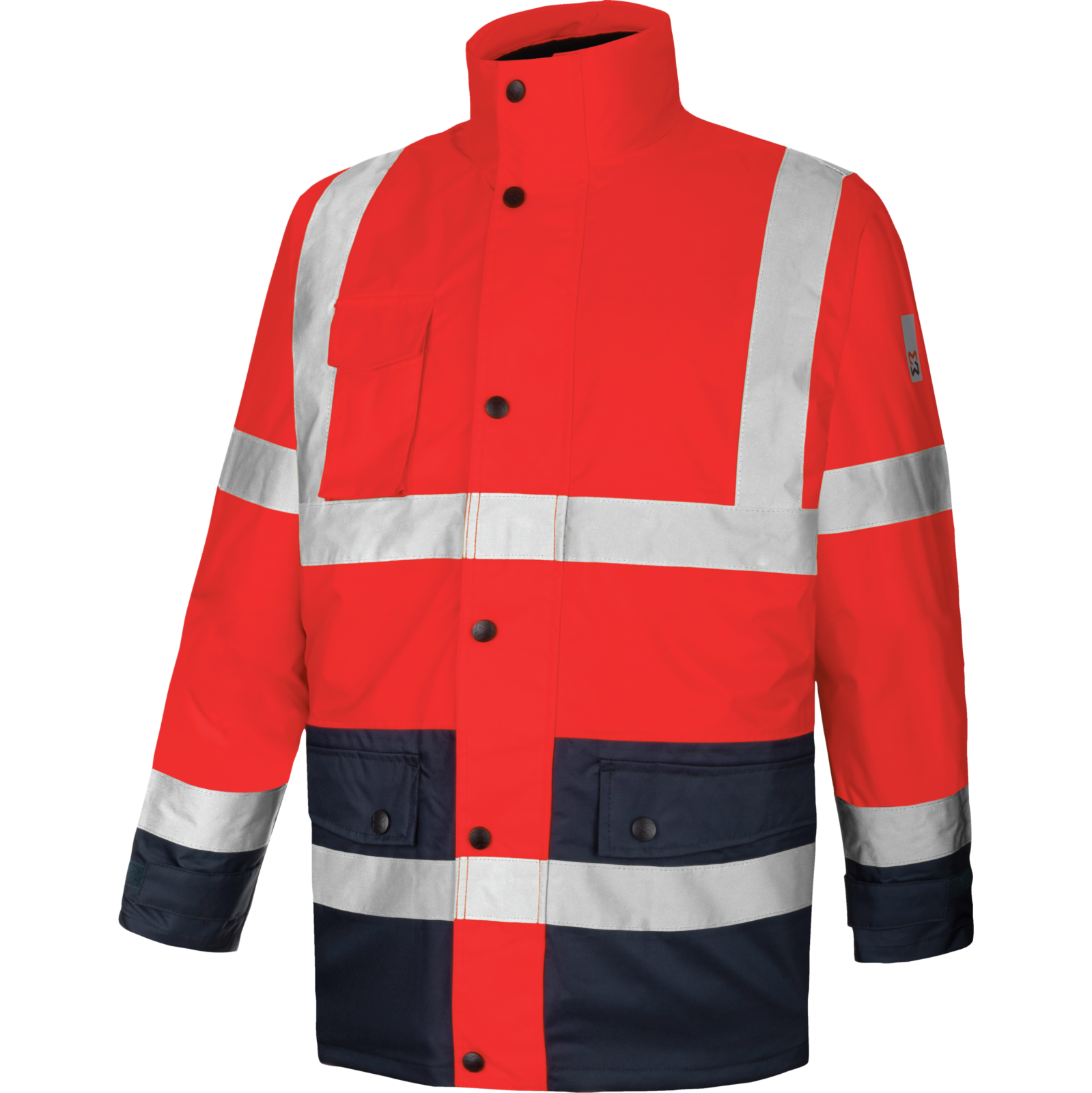 Parka de travail LUMEN 4 en 1 Rouge/Marine