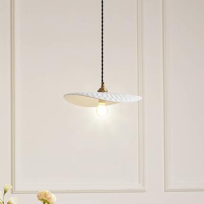 Lindby Hängeleuchte Annira, Ø 29 cm, Keramik, weiß/messing Image
