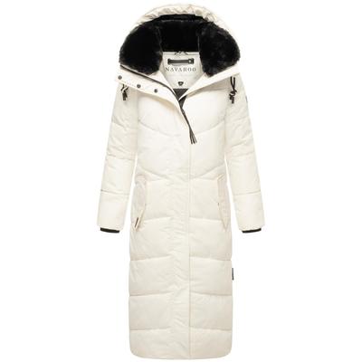 Steppmantel NAVAHOO "Hingucker XIV", Damen, Gr. XS (34), weiß (sanftes weiß), Obermaterial: 100% Polyester, Futter: 100% Polyester, Wattierung: 100% Polyester, Ärmelfutter: 100% Polyester, modisch, gerade ca. Mitte Wade, hoch geschlossener... Image