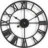 Stille Vintage-Wanduhr, 40 cm große Metallskelettuhr, Wohnzimmer, Küche, Café, Hotel, Büro,