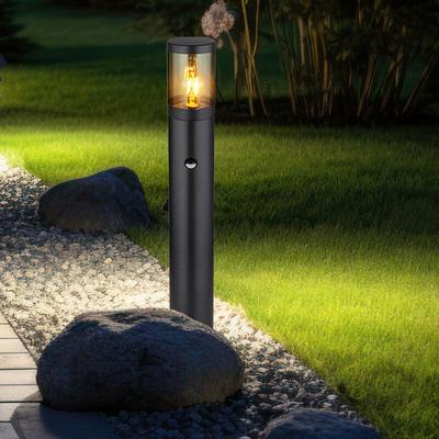 Außenstehlampe Gartenlampe Wegeleuchte mit Bewegungsmelder Garten Standleuchte Stehlampe Image