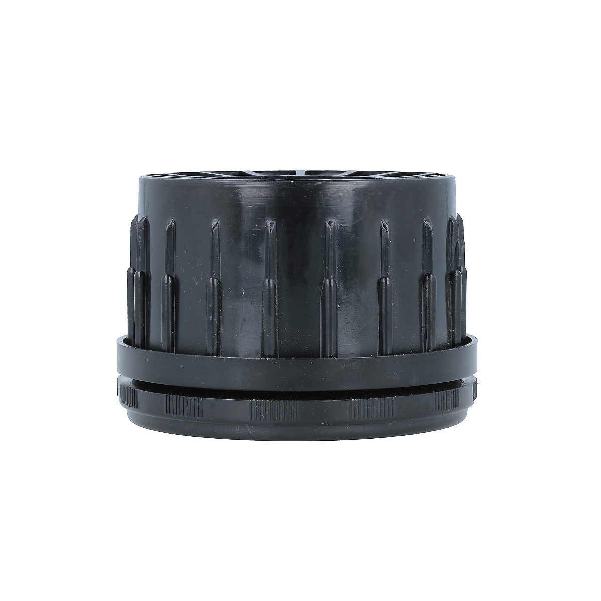 MS Beschläge Tischfußeinsatz Ø 80mm Schwarz Kunststoffadapter Einschiebadapter Kunststofffuß Image