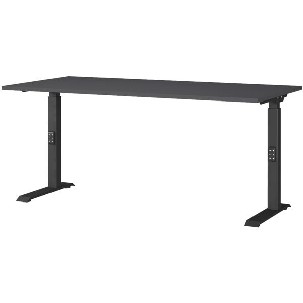 Germania-Werke Schreibtisch höhenverstellbar (manuell) »Bedano« 160 cm grau, 160x91x80 cm