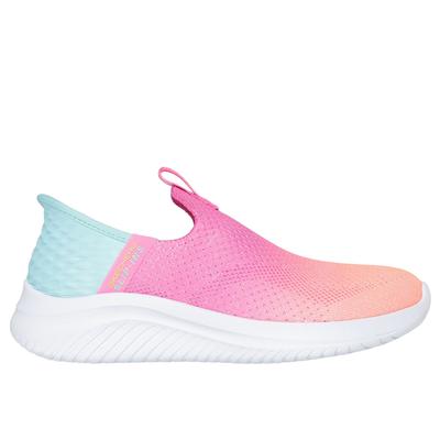 Skechers Girl's Slip-ins: Ultra Flex 3.0 - Color Boost Sneaker | Size 4.0 | Textile | Machine Washable