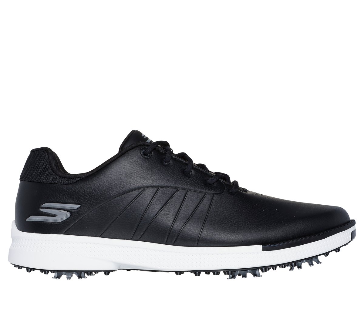 Skechers Men's Waterproof: GO GOLF Tempo Shoes | Size 13.0 Extra Wide | Black/White | Synthetic/Textile