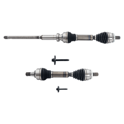 2011 Volvo XC90 Front, Driver and Passenger Side Axle Assemblys, All Wheel Drive, Standard Duty Replacement