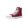 Sneaker ETHLETIC "White Cap Hi Cut", Gr. 44, rot (true blood, just weiß), Obermaterial: 100% Baumwolle; Futter: 100% Baumwolle; Decksohle: 100% Baumwolle; Sohle: 100% Naturkautschuk, Schuhe Canvassneaker Sneaker high Sneakerboots, Fairtrade Produkt