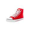 Sneaker ETHLETIC "White Cap Hi Cut", Gr. 40, rot (cranberry rot just weiß), Obermaterial: 100% Baumwolle; Futter: 100% Baumwolle; Decksohle: 100% Baumwolle; Sohle: 100% Naturkautschuk, Schuhe Canvassneaker Sneaker high Sneakerboots, Fairtrade Produkt