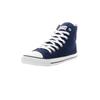 Sneaker ETHLETIC "White Cap Hi Cut", Gr. 47, blau (ocean blau just weiß), Obermaterial: 100% Baumwolle; Futter: 100% Baumwolle; Decksohle: 100% Baumwolle; Sohle: 100% Naturkautschuk, Schuhe Canvassneaker Sneaker high Sneakerboots, Fairtrade Produkt