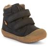 Lauflernschuh FRODDO "OLLIE WOOL TEX", Kinder, Gr. 27, blau (dunkelblau), Nubukleder, klassisch, Schuhe, Winterstiefel, Klettschuh mit Wollfutter