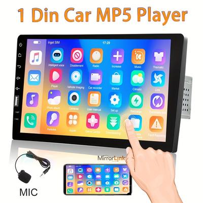 TEMU 1 Din Car Receiver Car 9- Din .5d Car Fm Aux