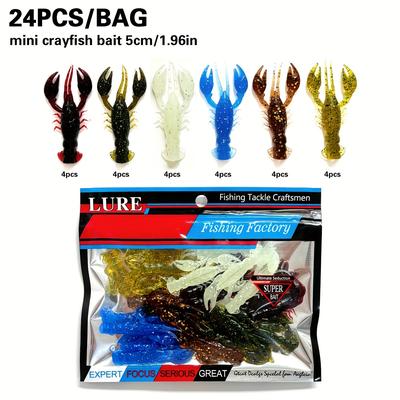 TEMU 24pcs Crawfish Lures 1.96