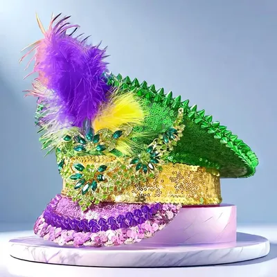 Mardi Gras Hut Maskerade Festival Kapitän Hüte Trivial handgemachte Polyester Militär Cap Steampunk Sergeant Hut Musik Festival Image