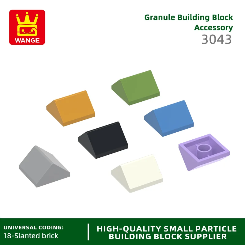 Wange 134 Teile/los 3043 Slope 45 2x2 Doppel Bausteine Moc Klassische Zubehör Kompatibel mit Ziegel DIY Kinder Spielzeug geschenk Image