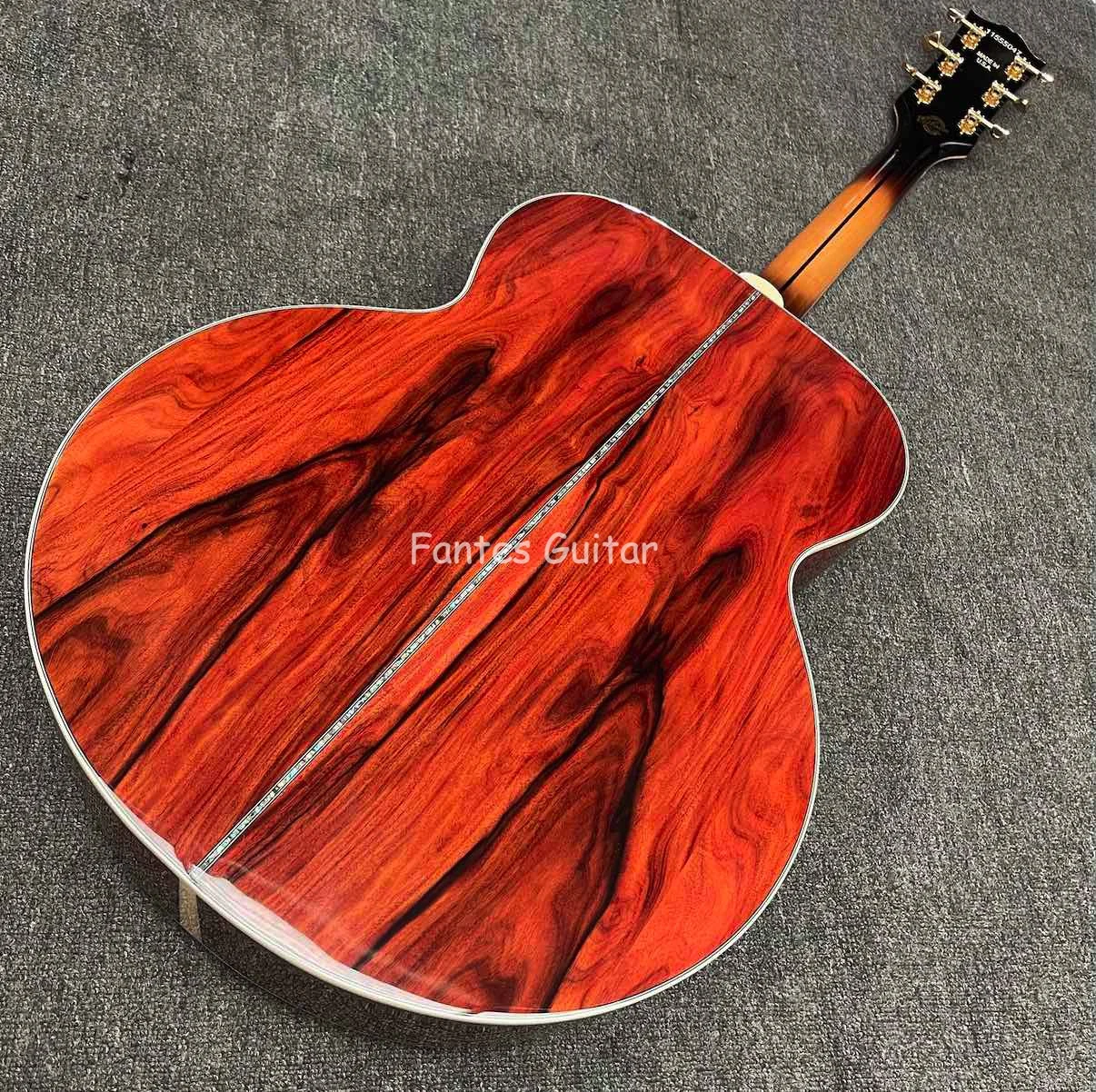 Bob Dylan Collector Edition klassische Akustikgitarre Cocobolo Rückseite Image