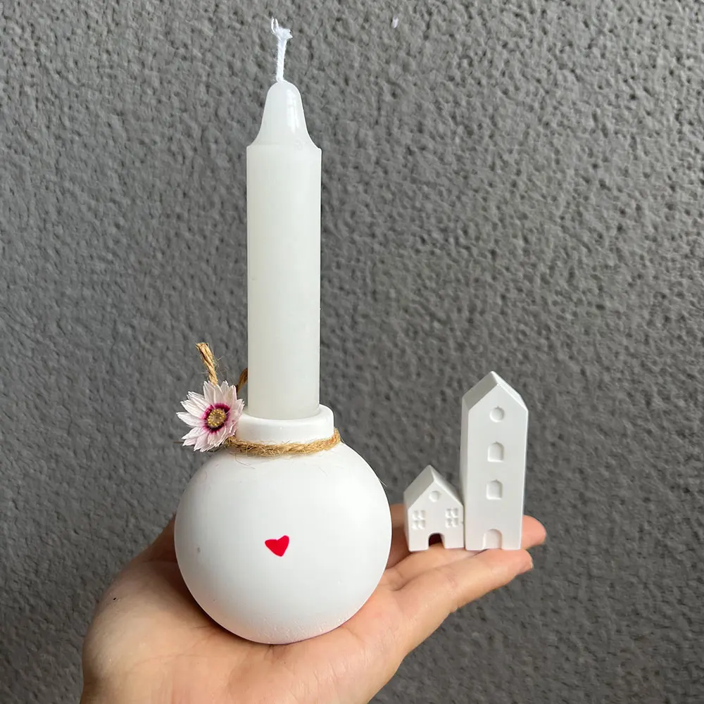 Kugel Kerzenhalter Silikonform DIY Quadratisches Gips Harz Zement Teelichthalter Form Tischdekoration Nordischer Stil Image