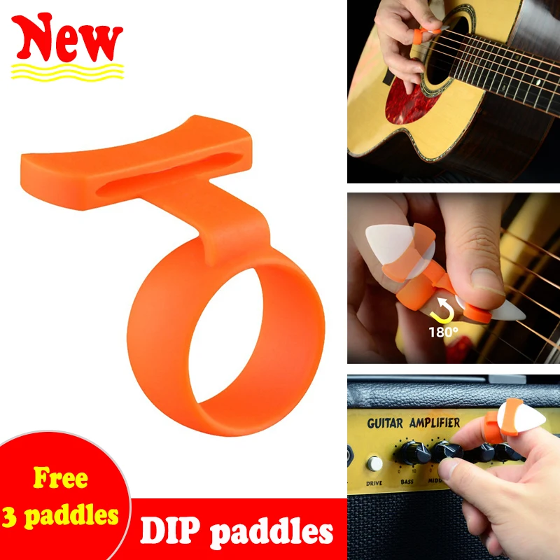 Gitarre Picks Halter Finger Abdeckung Folk Akustische Gitarre Hilfs Artefakt Auffällige Elektrische Gitarre Nicht-slip Lagerung Abdeckung Image