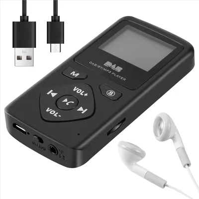 Tupfen/tupfen digitales radio bluetooth 4,0 persönliche tasche fm mini tragbarer radio kopfhörer mp3 Image