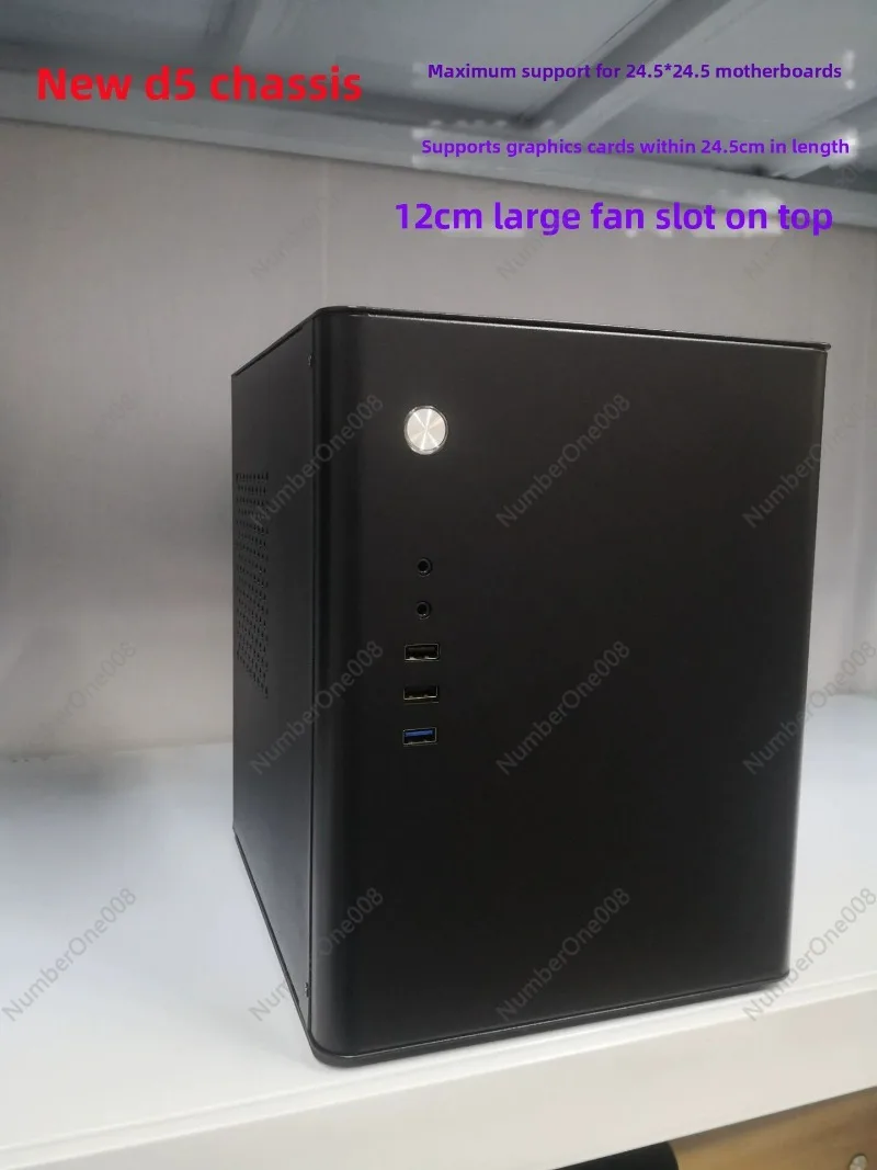 D5 Computer Kleines Gehäuse Mini-ITX mATX Kleines Gehäuse ATX Großes Netzteil Hochleistungs-Display-Deck Computer-Host-Gehäuse Image