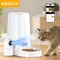 Rojeco automatische Katzen fütterung mit 360 ° rotierender Kamera vedio 4l wifi Katzenfutter spender Haustier Smart Voice Auto Feeder für Katzen Hunde