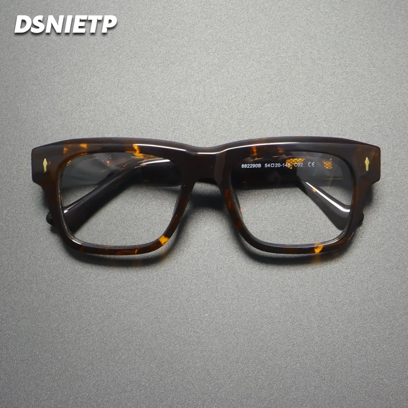 Vintage Acetat Lesebrille Männer Große Gesicht Photochrome Anti Blau Licht Myopie Brillen Luxus Marke Brillen