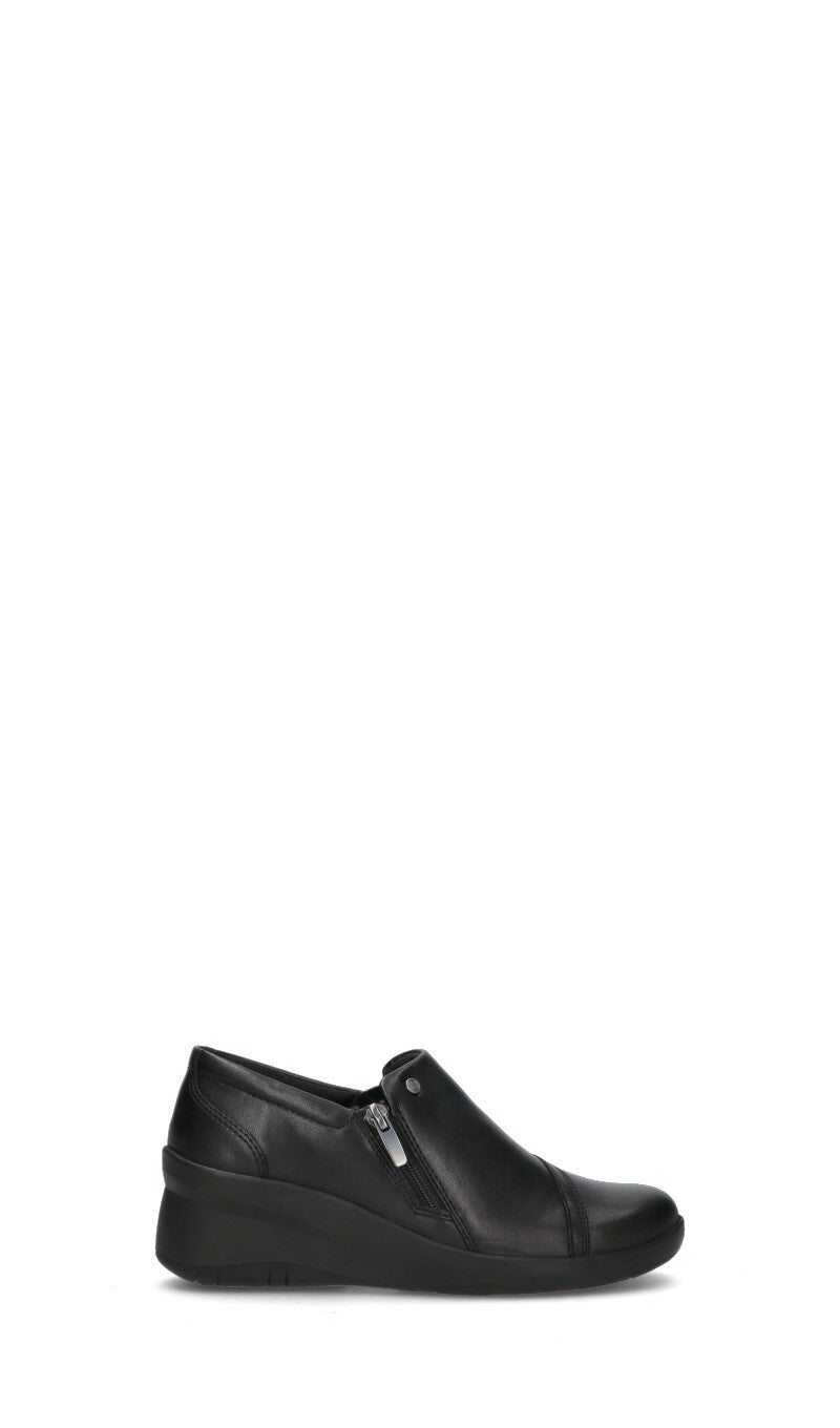 CLARKS ESSENTIALS Scarpa donna comfort nera in pelle