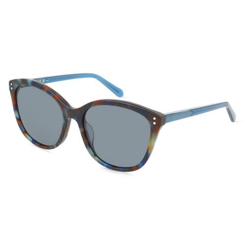 Fossil 207354 Damen-Sonnenbrille Vollrand Cateye Acetat-Gestell, braun