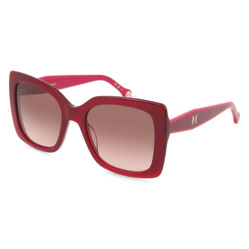 Carolina Herrera 207643 Damen-Sonnenbrille Vollrand Eckig Acetat-Gestell, rot