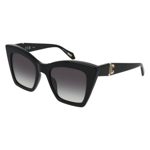 Just Cavalli SJC106 Damen-Sonnenbrille Vollrand Eckig Acetat-Gestell, schwarz