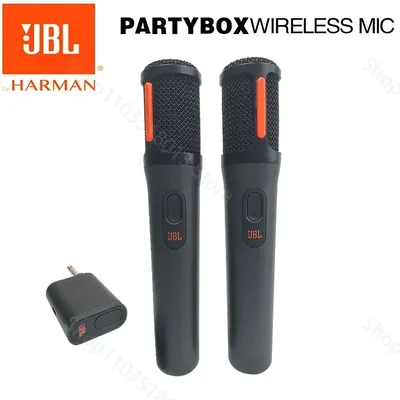 JBL Digital PartyBox PB UHF Wireless Rechargeable Portable Microphone System with Dual-Channel