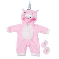 Anzug Schuhe Puppen-Outfit für 18 Zoll 43cm Babypuppe süße Pullover Strampler Puppenkleidung