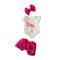 3-teiliges Geschenkset für amerikanische Puppenkleidung und Accessoires für 18-Zoll-Puppen, einschließlich Mantel und Kleid (ohne Puppe).