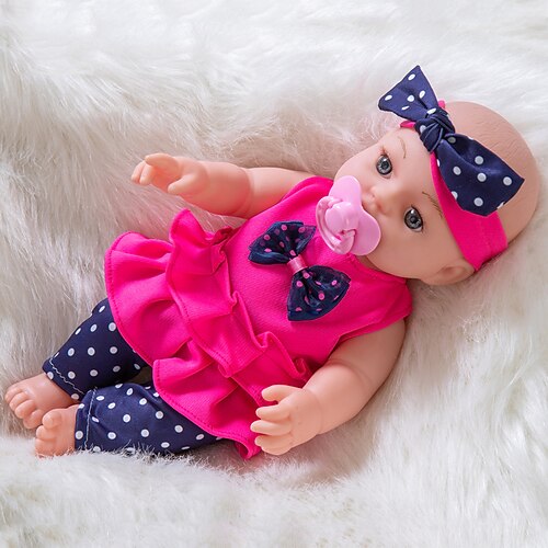 30cm/12 Zoll wiedergeborene Puppe realistische Babypuppe mit Set Mütze Socken Schnuller Weihnachtsgeschenk Festival Geschenk
